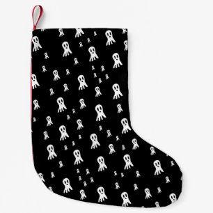 Spooky Gothic Ghost Illustration Small Christmas Stocking