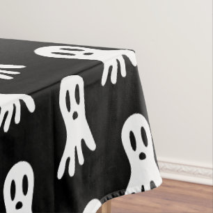 Spooky Gothic Ghost Illustration Tablecloth