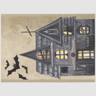 Spooky Gothic Halloween Decoupage Tissue Paper