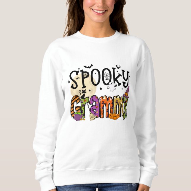 Spooky Grammy Halloween sweatshirt (Front)