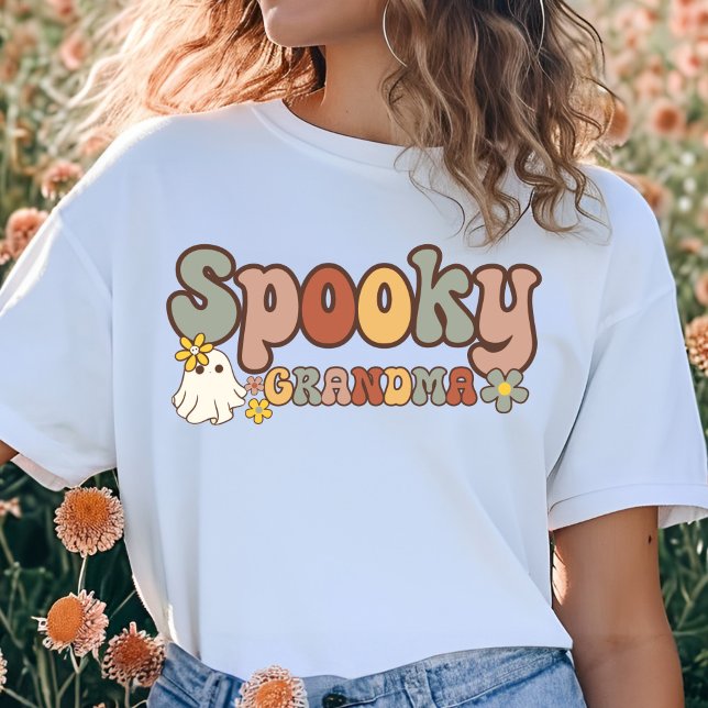 Spooky Grandma Retro Halloween Matching Family T-Shirt (Creator Uploaded)