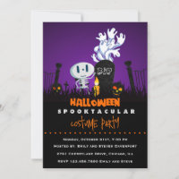 Spooky Graveyard Halloween Party Invite