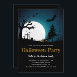 Spooky Graveyard Midnight Halloween Party Invitati Invitation<br><div class="desc">Spooky Graveyard Midnight Full Moon Halloween Party Invitation. Invite your guests to a night of magic and mystery with our personalised *Halloween Costume Party Invitation*. Featuring a bewitching design of a graveyard, midnight full moon, scary pumpkins, flying bats, and trees this invitation is perfect for setting the stage for a...</div>