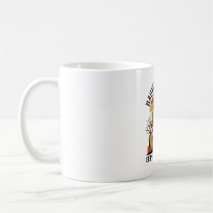 Spooky Graveyard Shirt with Haunted Sunset Reaper Coffee Mug