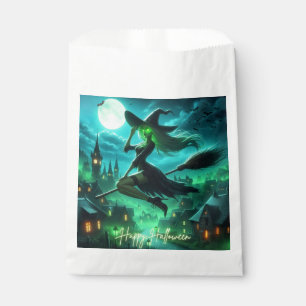 Spooky green aura Halloween witch Favour Bags