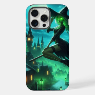 Spooky green aura Halloween witch iPhone 15 Pro Max Case