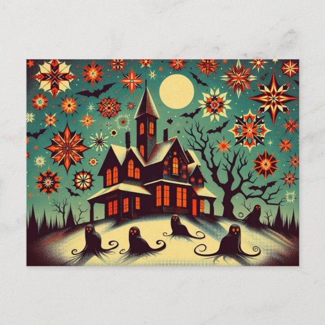 Spooky Greetings Postcard (Front)