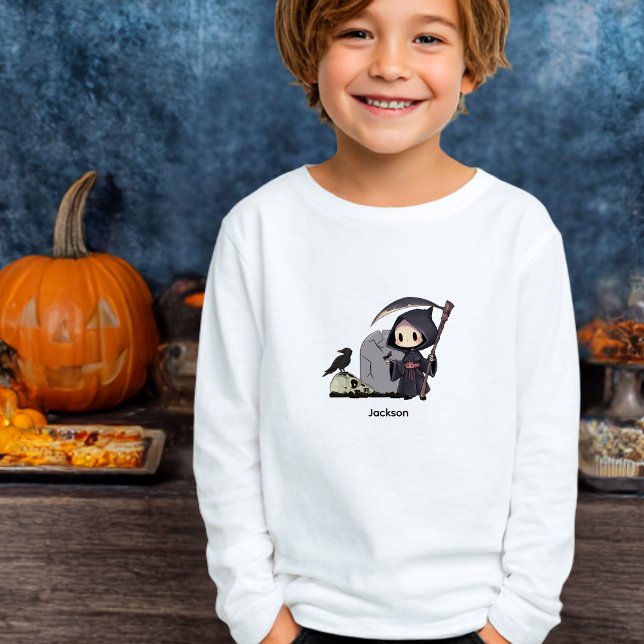 Spooky Grim Reaper Graveyard Crow Gothic Halloween (Creator Uploaded)