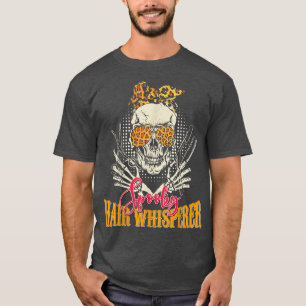 Spooky Hair Whisperer Halloween Skeleton Barber 56 T-Shirt