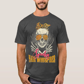 Spooky Hair Whisperer Halloween Skeleton Barber 56 T-Shirt