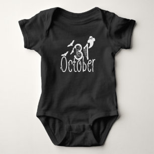 Spooky Halloween 31 October Baby Bodysuit