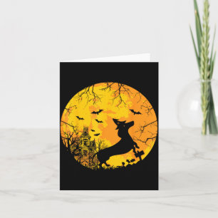 Spooky Halloween Animal Dog Breed Dachshund Card