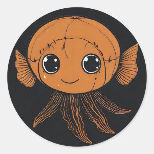 Spooky Halloween Animals in Disguise Classic Round Sticker