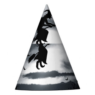 Spooky Halloween Background Vintage Design Party Hat