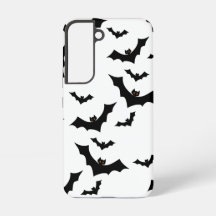 Spooky Halloween Bats Pattern Aesthetic Design