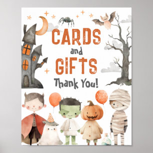 Spooky Halloween Birthday Cards and Gifts Sign