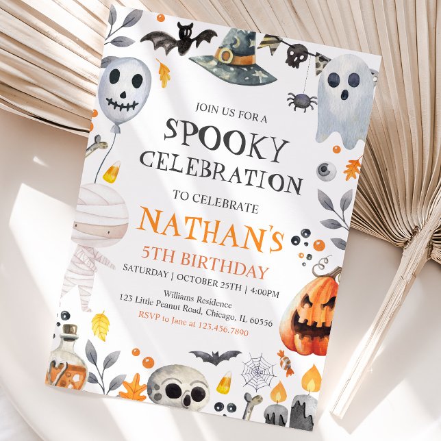 Spooky Halloween Birthday Invitation (Creator Uploaded)