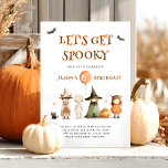 Spooky Halloween Birthday Kids Party Invitation<br><div class="desc">Bring on the boos and birthday fun with this Spooky Halloween Birthday Kids Party Invitation! Featuring adorable watercolor illustrations of children dressed in Halloween costumes—witches, mummies, pumpkins, and more—this playful design is perfect for celebrating an October birthday. With festive accents like bats, stars, and seasonal pumpkins, it sets the mood...</div>