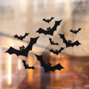 Spooky Halloween Black Bats 