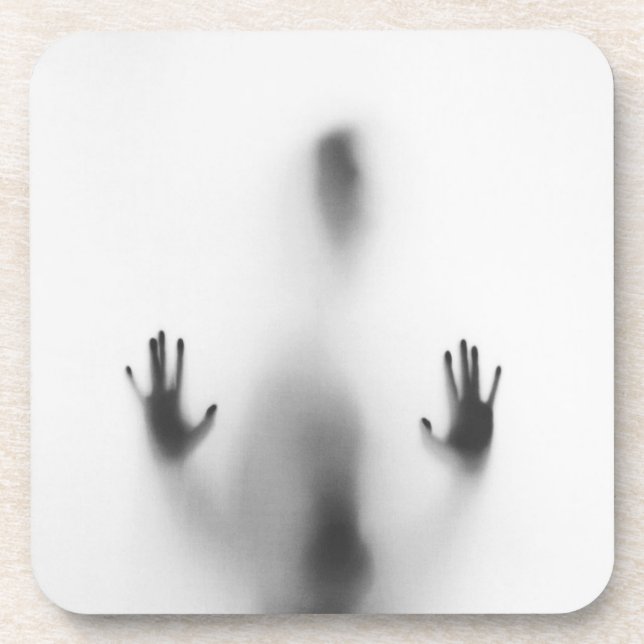 Spooky Halloween Body Shadow Coaster (Front)