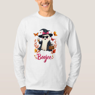 Spooky Halloween Boojee Sassy Classy Ghost T-Shirt