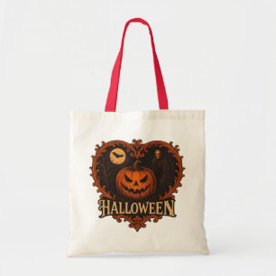 Spooky Halloween Budget Tote Bag Cute Ghost & Pu