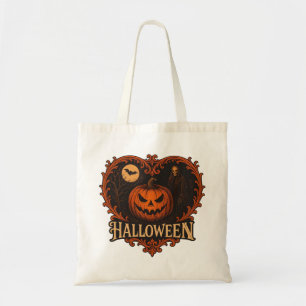 Spooky Halloween Budget Tote Bag Cute Ghost & Pu