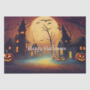 Spooky Halloween Castle Craft Tissue Paper