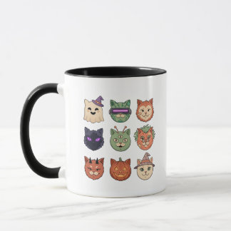 Spooky Halloween Cat Lover Coffee Mug