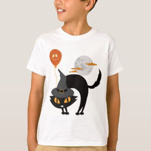 Spooky Halloween Cat T-Shirt