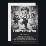 Spooky Halloween Costume Birthday Party Invitation<br><div class="desc">Get ready for a frightfully fun celebration with this Spooky Halloween Birthday Party Invitation for kids! Featuring a playful Halloween-themed rhyme and a bold “Costume Required” callout, it’s perfect for little monsters who love trick-or-treating, spooky fun, and dressing up. Ideal for October birthday parties filled with costumes, candy, and laughter....</div>