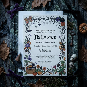 Spooky Halloween Costume & Cocktail Party Invite