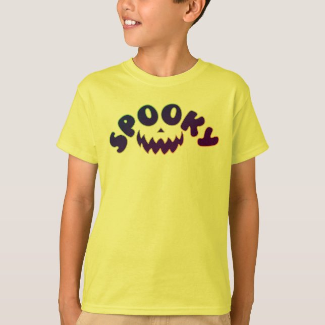 Spooky Halloween costume for Boys T-Shirt (Front)
