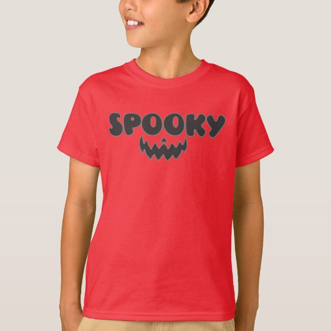 Spooky Halloween costume for Boys T-Shirt (Front)