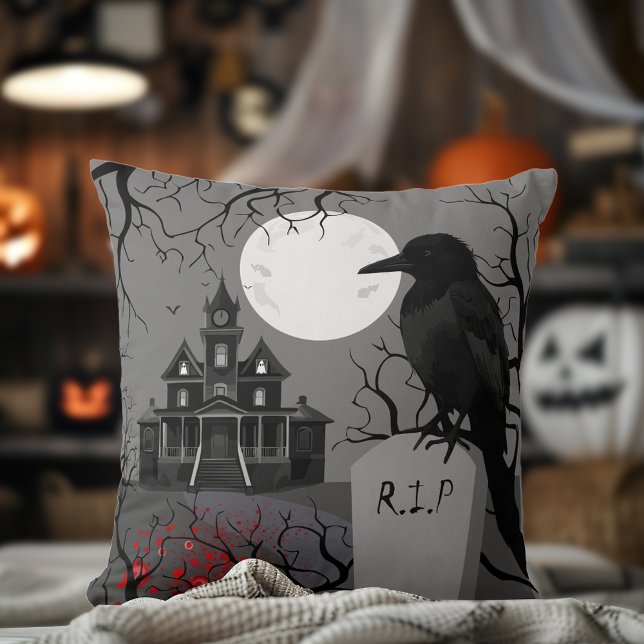 Spooky Halloween creepy Cushion (Creator Uploaded)