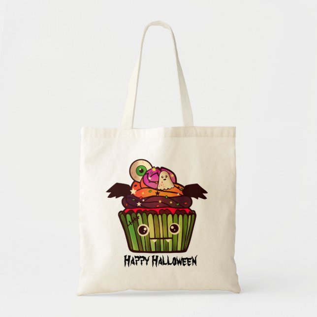 Spooky Halloween Cupcake  Tote Bag (Front)