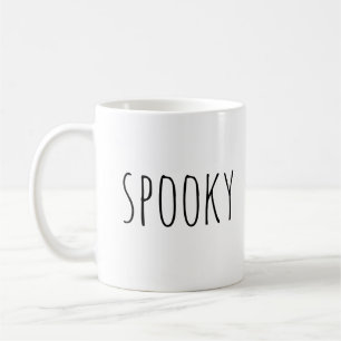 Spooky Halloween Cute Black & White Ghost Lovers Coffee Mug