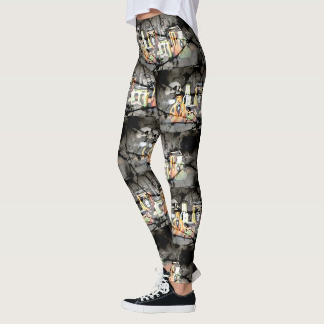 Spooky Halloween Decor Leggings (Left)