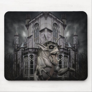 Spooky Halloween demon Mouse Pad