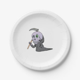 Spooky Halloween design Paper Plate