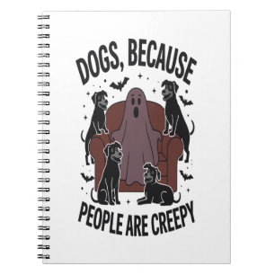 Spooky Halloween Dog Spooky Ghost 2 Notebook