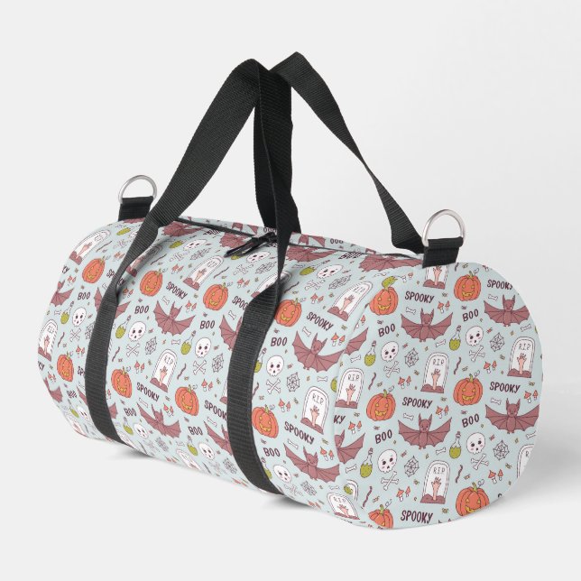 Spooky Halloween Duffle Bag (Left Corner)