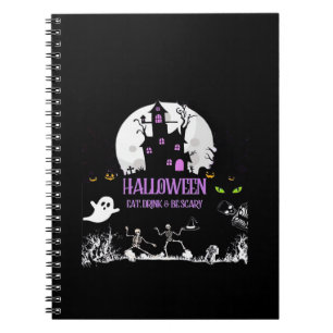 Spooky Halloween Eat Drink And Be Scary Classic Notebook