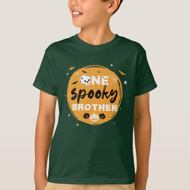 Spooky Halloween Family Matching Trick or Treat T-Shirt (Front)