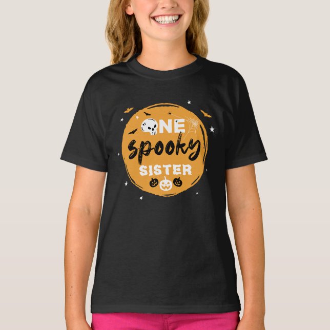 Spooky Halloween Family Matching Trick or Treat T-Shirt (Front)