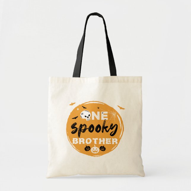 Spooky Halloween Family Matching Trick or Treat Tote Bag (Front)