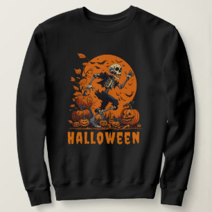 Spooky Halloween Funny Skeleton Sweatshirt