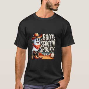 Spooky Halloween Ghost Cowboy Ghost Western T-Shirt