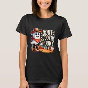 Spooky Halloween Ghost Cowboy Ghost Western T-Shirt