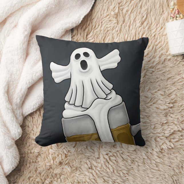 Spooky Halloween Ghost  Cushion (Blanket)